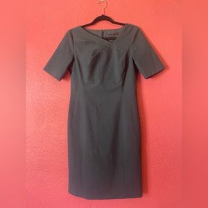 Antonio Melani Gray Mad Men 1960s style Pencil Dress Size 6